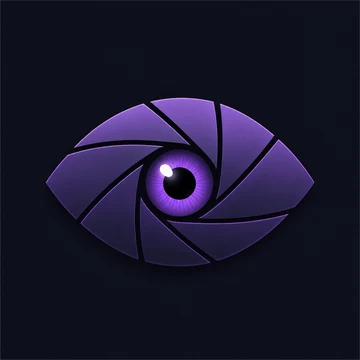 App icon: a stylized eye with a camera-shutter iris